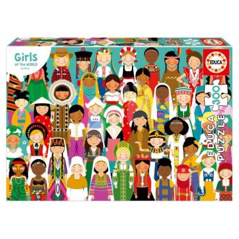 Puzzle Girls of the World Educa 300 darabos 8 évtől kép