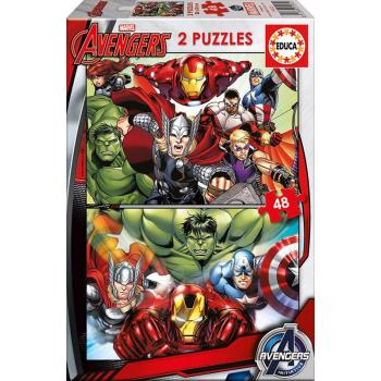 Puzzle gyerekeknek Bosszúállók Educa 2x48 db 15932 színes kép