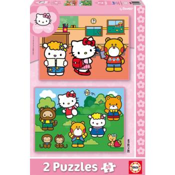Puzzle gyerekeknek Hello Kitty Educa 2x48 db 14220 színes kép