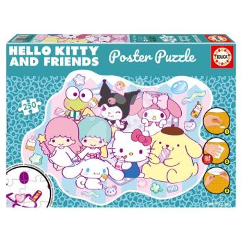 Puzzle Hello Kitty & Friends Poster Educa 250 darabos és Fix ragasztó 8 évtől kép