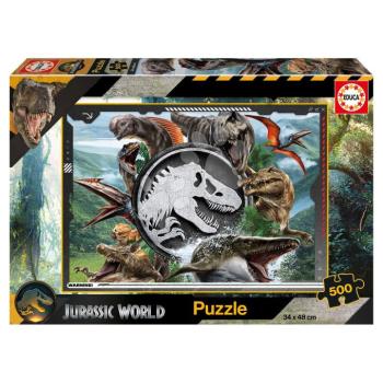 Puzzle Jurassic World Educa 500 darabos és Fix ragasztó kép