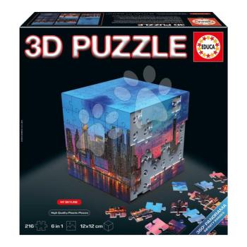 Puzzle kockában Panoráma New York 3D Cube NY Panorama Educa 216 darabos 8 évtől kép