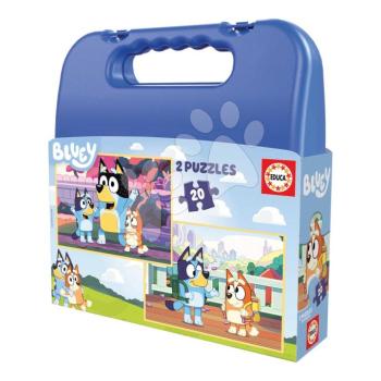 Puzzle kofferben Bluey Case Educa 2x20 darabos kép