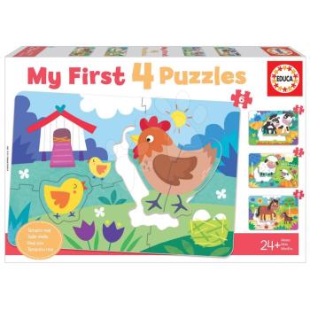 Puzzle legkisebbeknek My Farm Mother&Babies Progressive Educa anya és picinyei 5-6-7-8 darabos 24 hó-tól kép