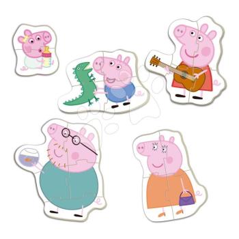 Puzzle legkisebbeknek Peppa Pig 4 Baby Educa progresszív 2-4-4-4-5 darabos 24 hó-tól kép