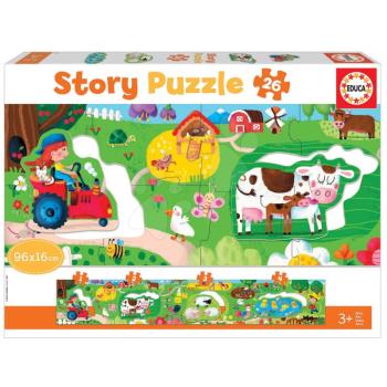 Puzzle legkisebbeknek Story the Farm Educa mese a farmon 26 darabos kép