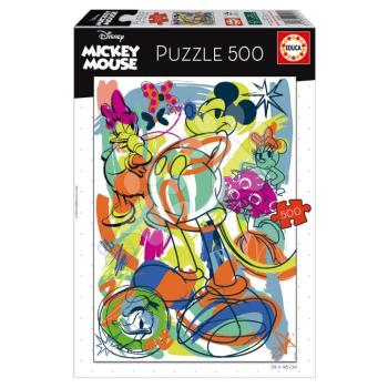 Puzzle Mickey & Friends Educa 500 darabos és Fix ragasztó kép