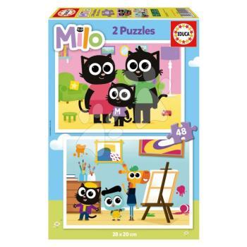 Puzzle Milo Educa 2x48 darabos 4 évtől kép