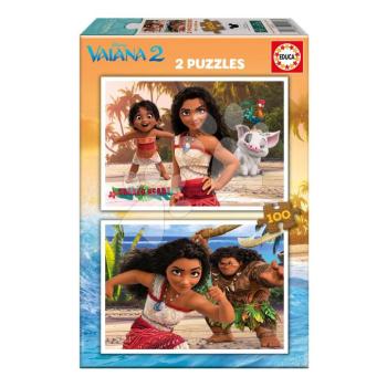 Puzzle Moana 2 Disney Educa 2x100 darabos 6 évtől kép