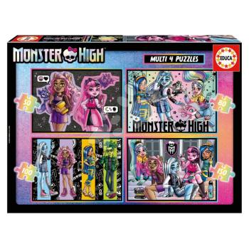 Puzzle Multi 4 Monster High Educa 50-80-100-150 darabos 5 évtől kép