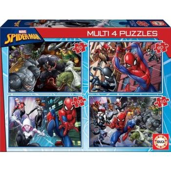 Puzzle Multi 4 Spiderman Educa 50-80-100-150 darabos 5 évtől kép