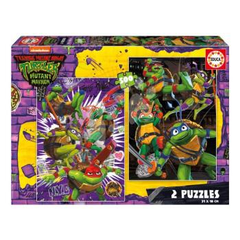 Puzzle Ninja Turtles Educa 2x500 darabos és Fix ragasztó kép