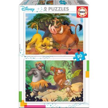 Puzzle Oroszlánkirály Disney Educa 2x20 darabos 4 évtől kép