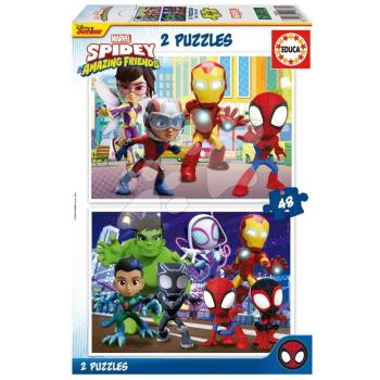 Puzzle Spidey & his Amazing Friends Educa 2x48 darabos 4 évtől kép