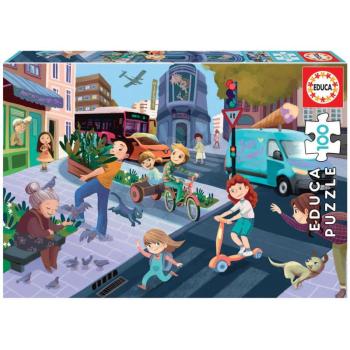 Puzzle Városban Educa 100 darabos 6 évtől kép