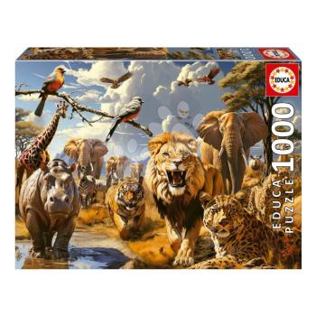 Puzzle Wild Animals Educa 1000 darabos és Fix ragasztó kép