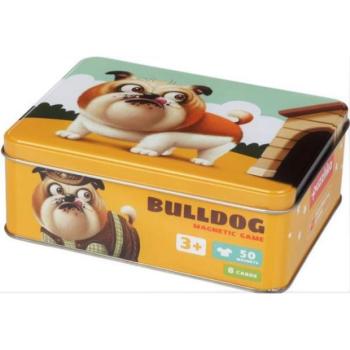Puzzlika 14262 Bulldog - kutyamódi - mágneses játék 50 darab és 8 minta kép