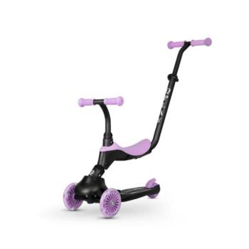 QPLAY Roller / futóbicikli Sema Evo LED lámpákkal Violet, életkor 1 - 6 év, 50 kg-ig kép