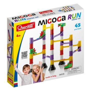 Quercetti Migoga Marble Run - golyópálya - kezdőkészlet - 45 db kép