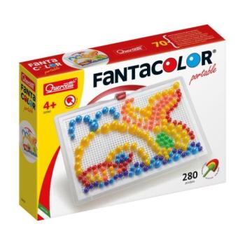 Quercetti Mozaika Fantacolor Portable - 280 db, 3 méretű csipesz keverék kép