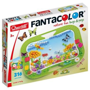 Quercetti Mozaika Fantacolor - szórakozás a természetben - bogarak - 316 db kép