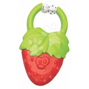 Rágóka Eper Vibrating Teether Strawberry Infantino vibrál katicával 3 hó-tól kép
