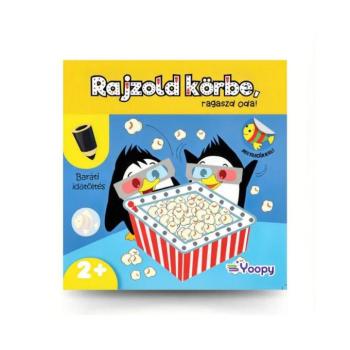 Rajzold körbe, ragaszd oda! matricás foglalkoztató - Baráti időtöltés kép