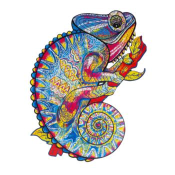 RECENTTOYS Fa puzzle - Kaméleon kép