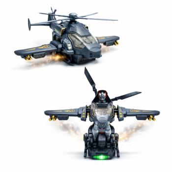 RoboChopper transformer helikopter – átalakuló robot játék LED fénnyel és hanggal (BBJ) kép