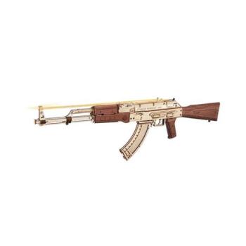 RoboTime 3D fa mechanikus puzzle AK-47 támadó puska kép