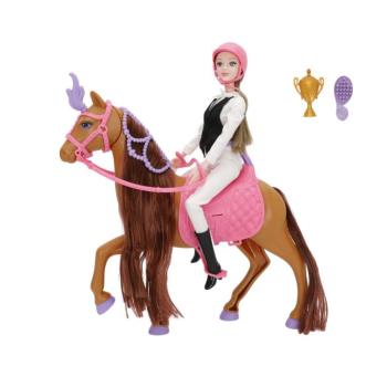 Sasha 30 cm-es lovas baba kiegészítőkkel