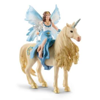 Schleich Fairy Eyela egy arany egyszarvún kép