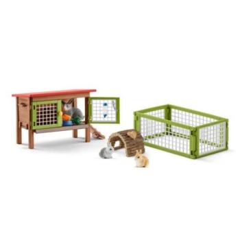 Schleich nyúl ház állatokkal és kiegészítőkkel kép