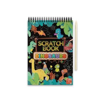 Scratch book kaparós füzet - Dinók kép