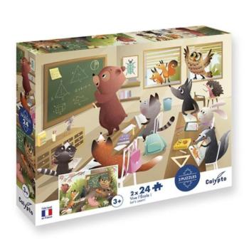 SENTOSPHERE Gyerek puzzle Éljen az iskola 2x24 darabos