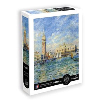 SENTOSPHERE Puzzle Kilátás Velencére (Dózse-palota)-Pierre-Auguste Renoir 1000 darabos kép
