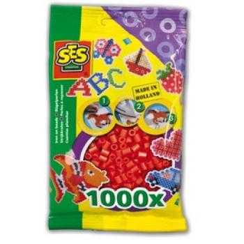 SES: Vasalható gyöngy 1000 darabos - piros kép