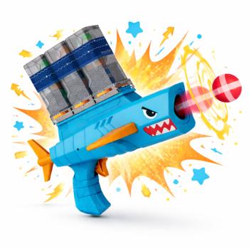 SharkRiot Shark Attack cápás labdakilövő játékpisztoly – labdás kilövő játék gyerekeknek 30×28×16 cm (BBJ) kép