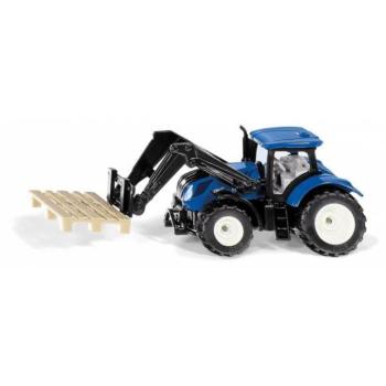 SIKU Blister - New Holland traktor raklapvillával és raklappal kép
