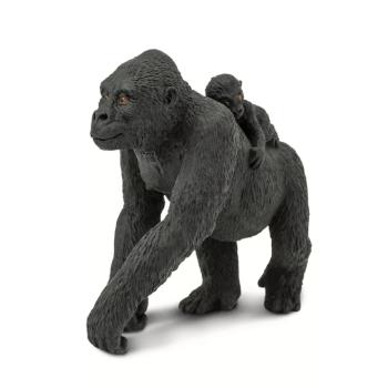 Síkvidéki gorilla kölyökkel kép