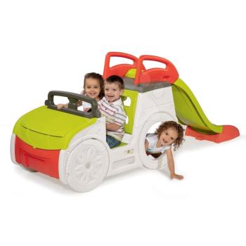 Smoby autó mászóka Adventure Car hanggal, homokozóval és csúszdával UV védelemmel 840205 kép
