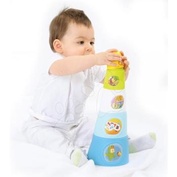 Smoby csészerakosgató Happy Tower Cotoons 211322 kék kép
