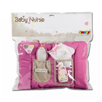 Smoby gyerek alátét Baby Nurse és pelenkázó szett játékbabának 024362 sötét rózsaszín kép