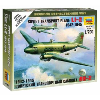 Snap Kit repülőgép 6140 - LI-2 Szovjet Szállító Repülőgép (1:200) kép