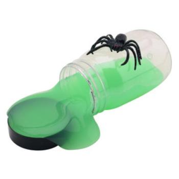 Sötétben világító slime pókkal kép