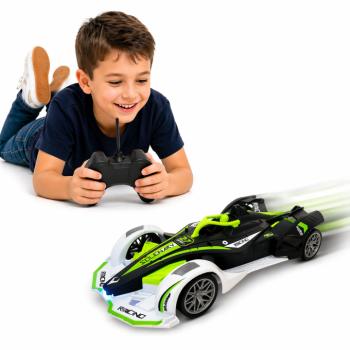 SpeedRacer RC versenyautó zöld-fekete-fehér kivitelben – távirányítós sportautó gyerekeknek, nagy sebességű játék autó (BBJ) kép