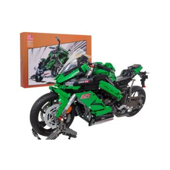 Sportmotor építőkészlet 2304 darabos zöld kép