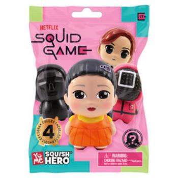YuMe Squid Game Squish Hero nyomogatható meglepetés mini figura tasakban kép