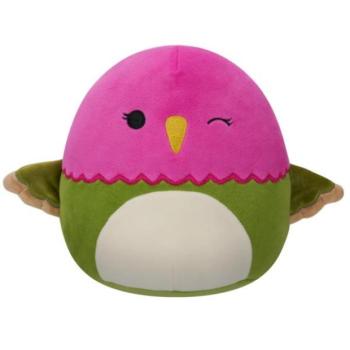 SQUISHMALLOWS Madár fukszia-zöld plüss játék 20cm kép