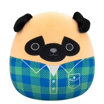 Squishmallows Mopszli flanelingben - Prince, 30 cm kép